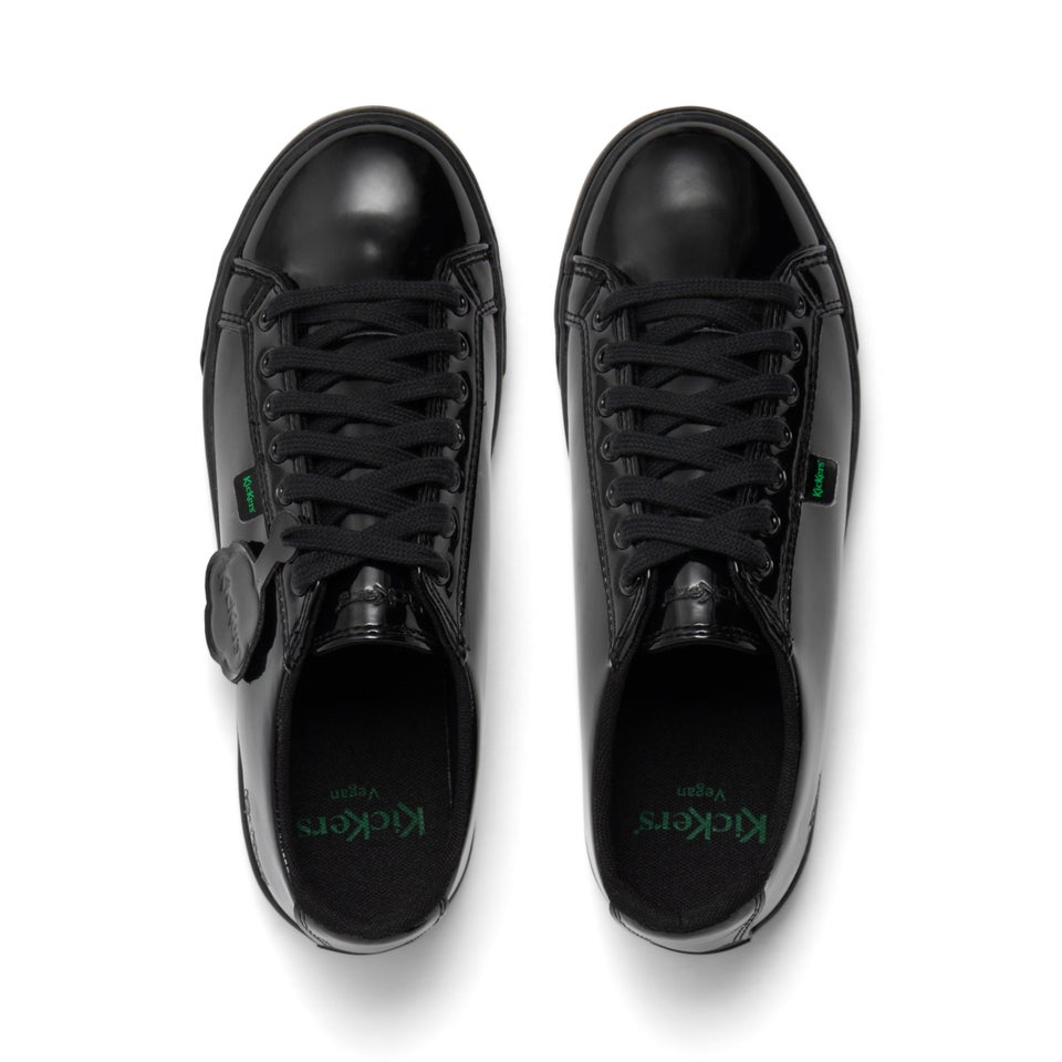 Youth Womens Tovni Lacer Leather Alternative Patent Leather Black