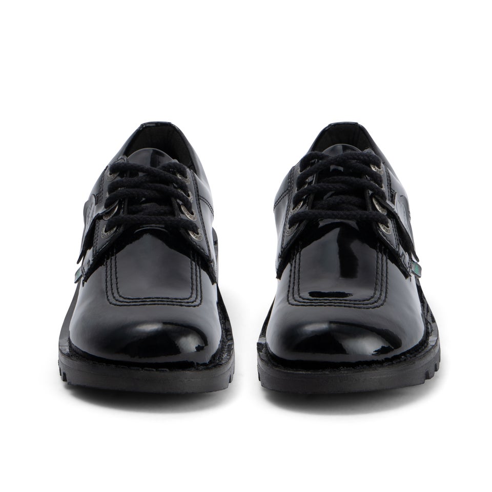 Adult Womens Kick Lo Leather Alternative Patent Leather Black