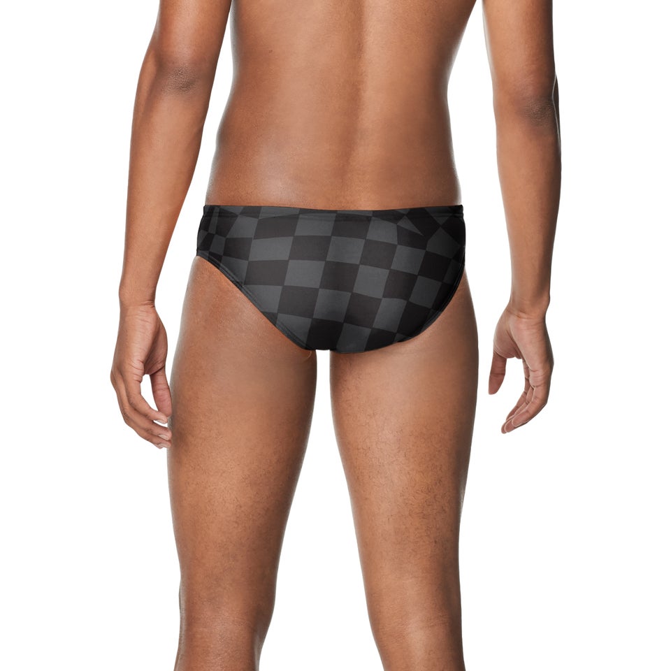 Men's Printed One Brief Black