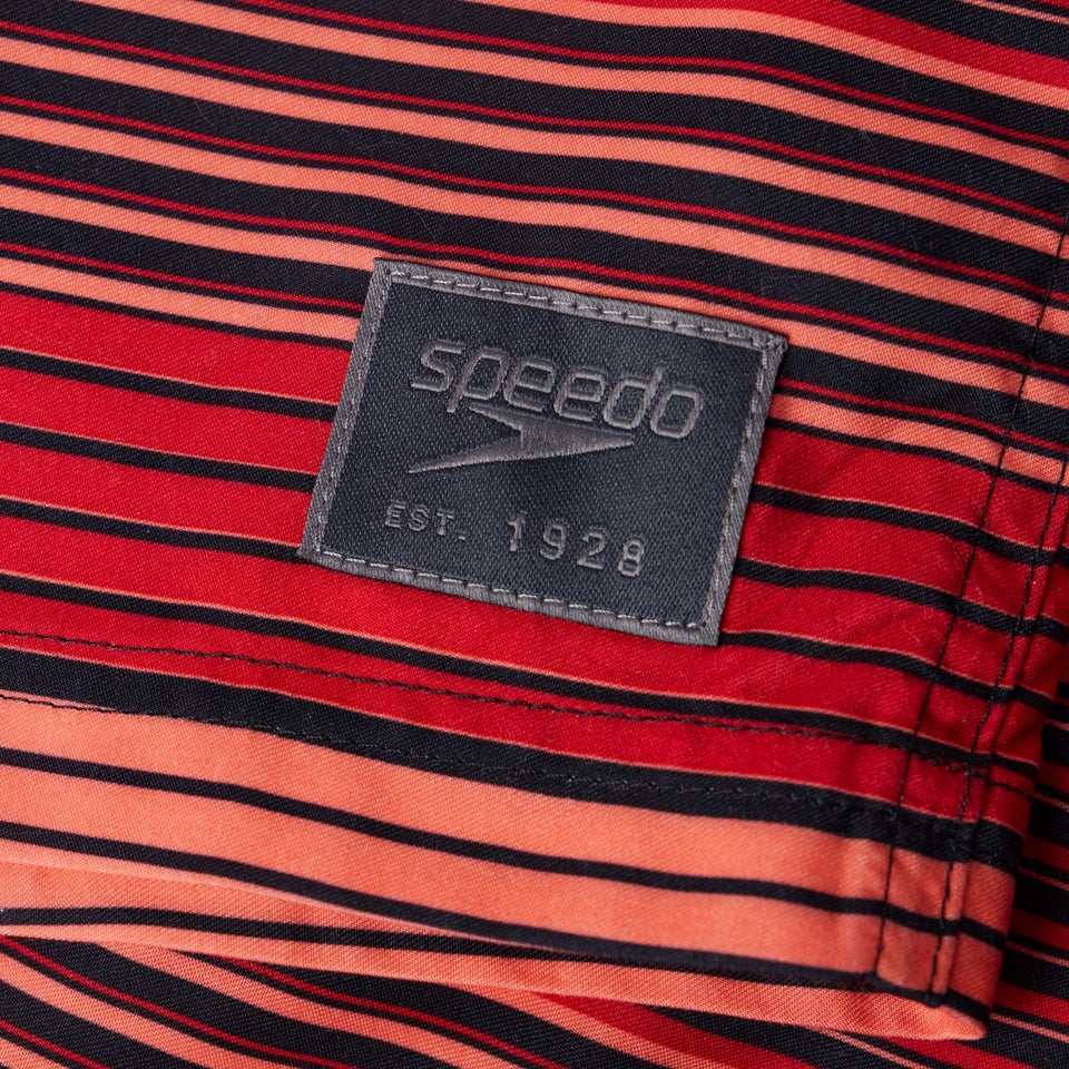 Placement Leisure 40 cm Badeshorts Schwarz/Rot für Herren