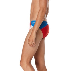 Men's Dual Colorblock One Brief Red