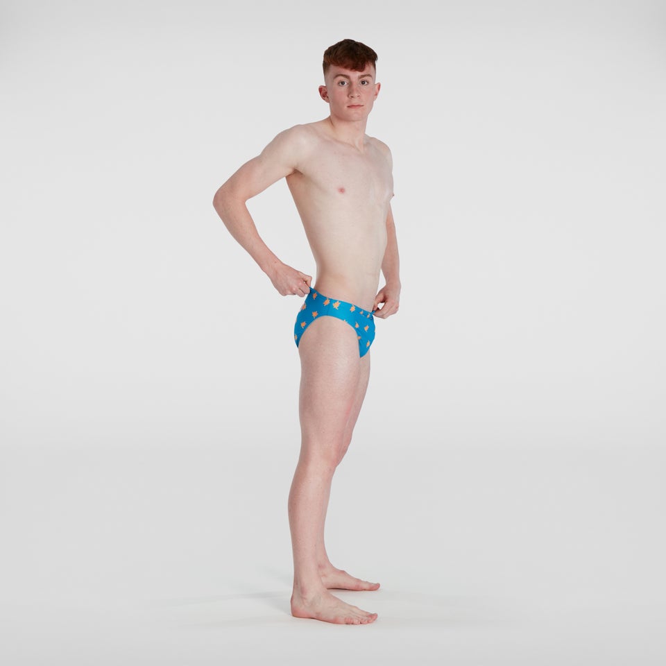 Escape 5 cm Badehose Blau/Gelb für Herren