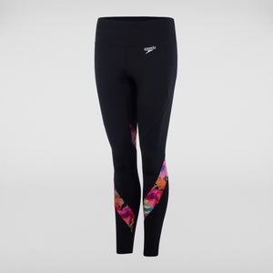Women's Printed Leggings Black/Pink