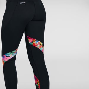Women's Printed Leggings Black/Pink