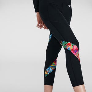 Women's Printed Leggings Black/Pink