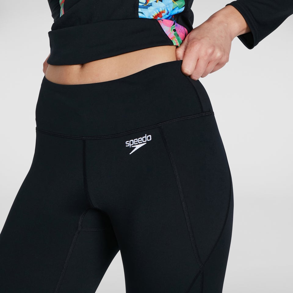 Bedruckte Leggings Schwarz/Pink für Damen