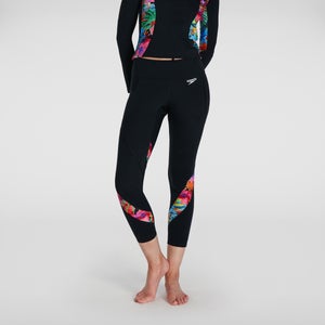 Women's Printed Leggings Black/Pink