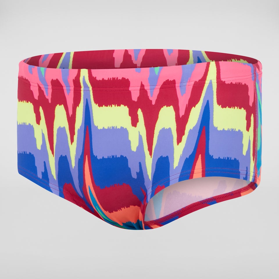 Slip de bain Homme Rainbow Wave Training 17 cm rouge/rose