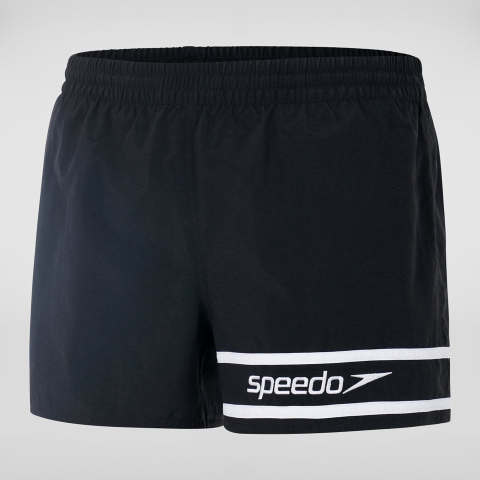Men's Retro 13" Swim Shorts Black/White