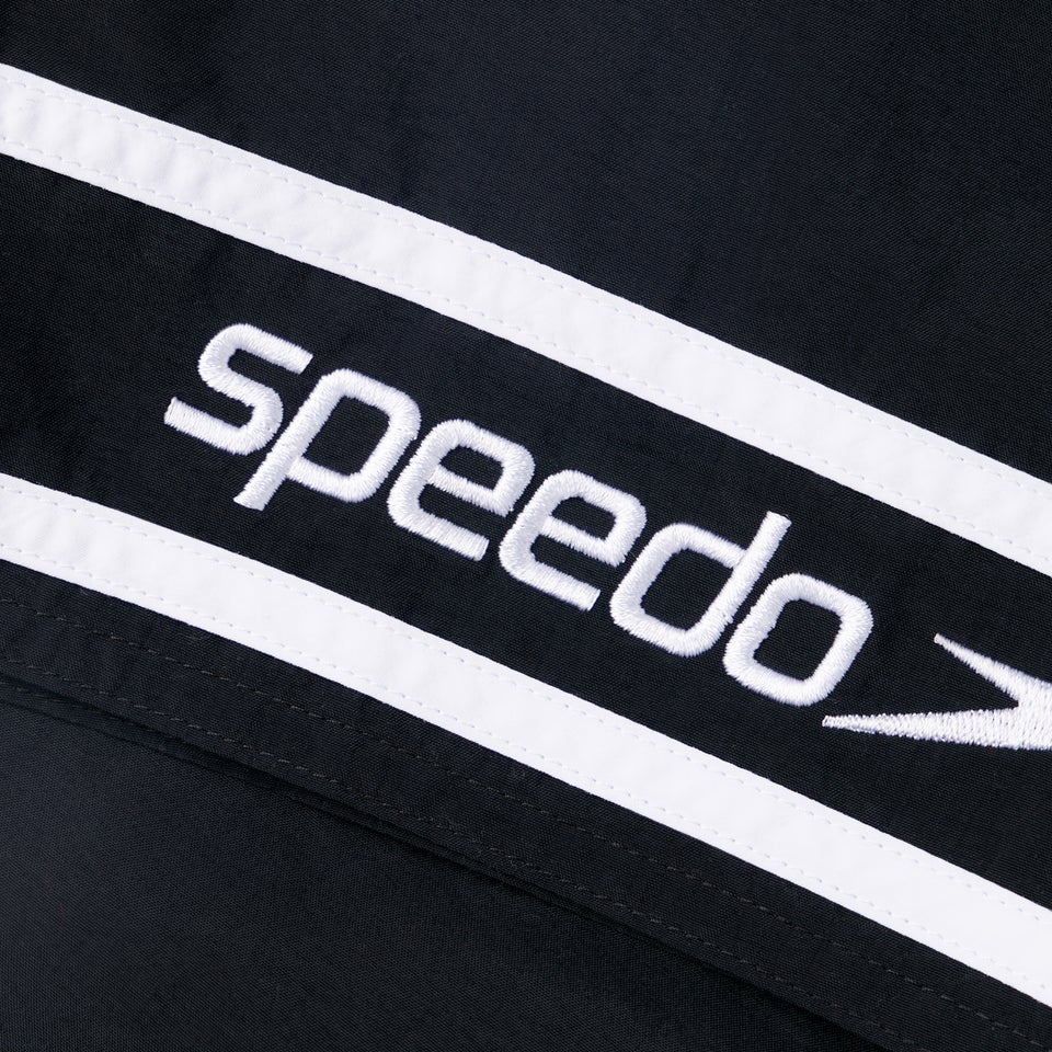 Men's Retro 13" Swim Shorts Black/White