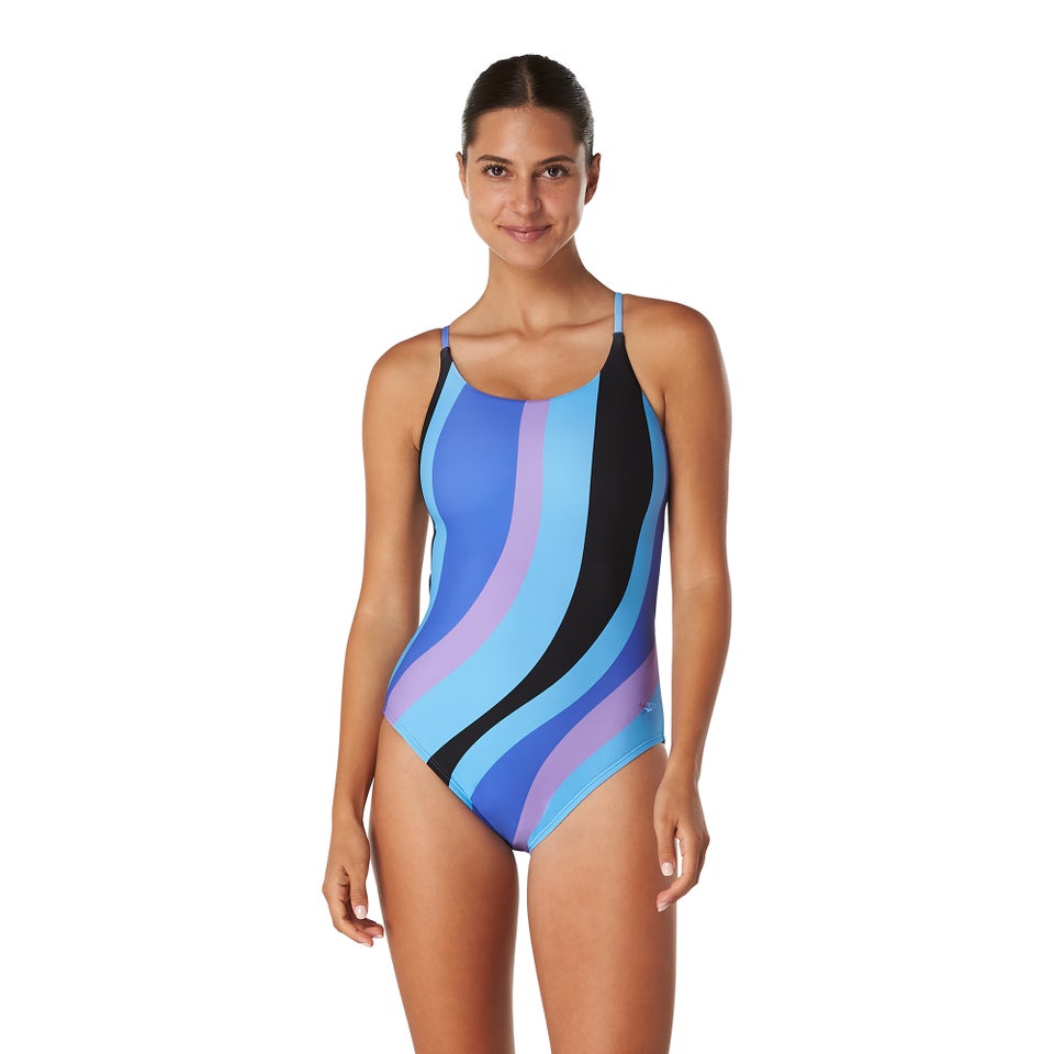 Women's Double Crossback One Piece Blue