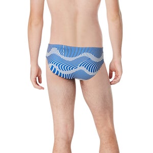 Men's Printed One Brief Purple