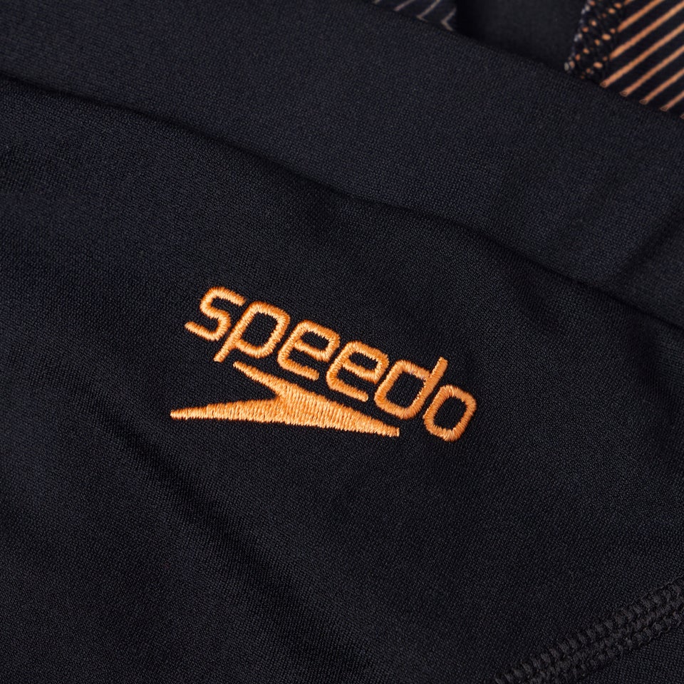 Bedruckte Leggings Schwarz/Orange für Herren