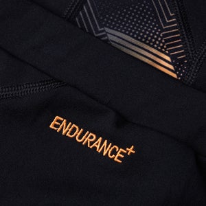 Men's Printed Long Sleeved Rash Top Black/Orange