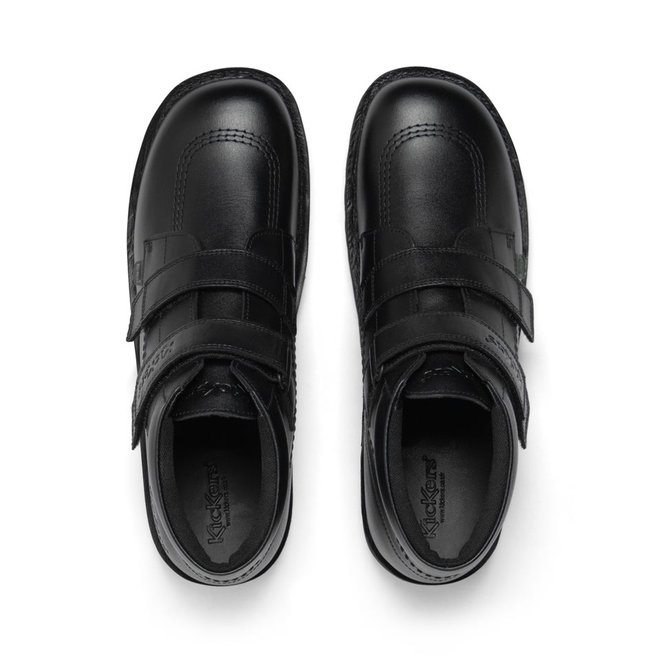 Adult Unisex Kick HI Vel Leather Black