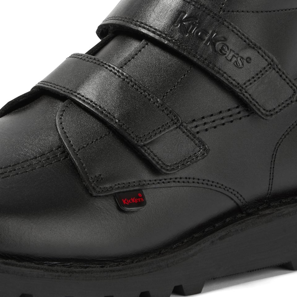 Adult Unisex Kick HI Vel Leather Black