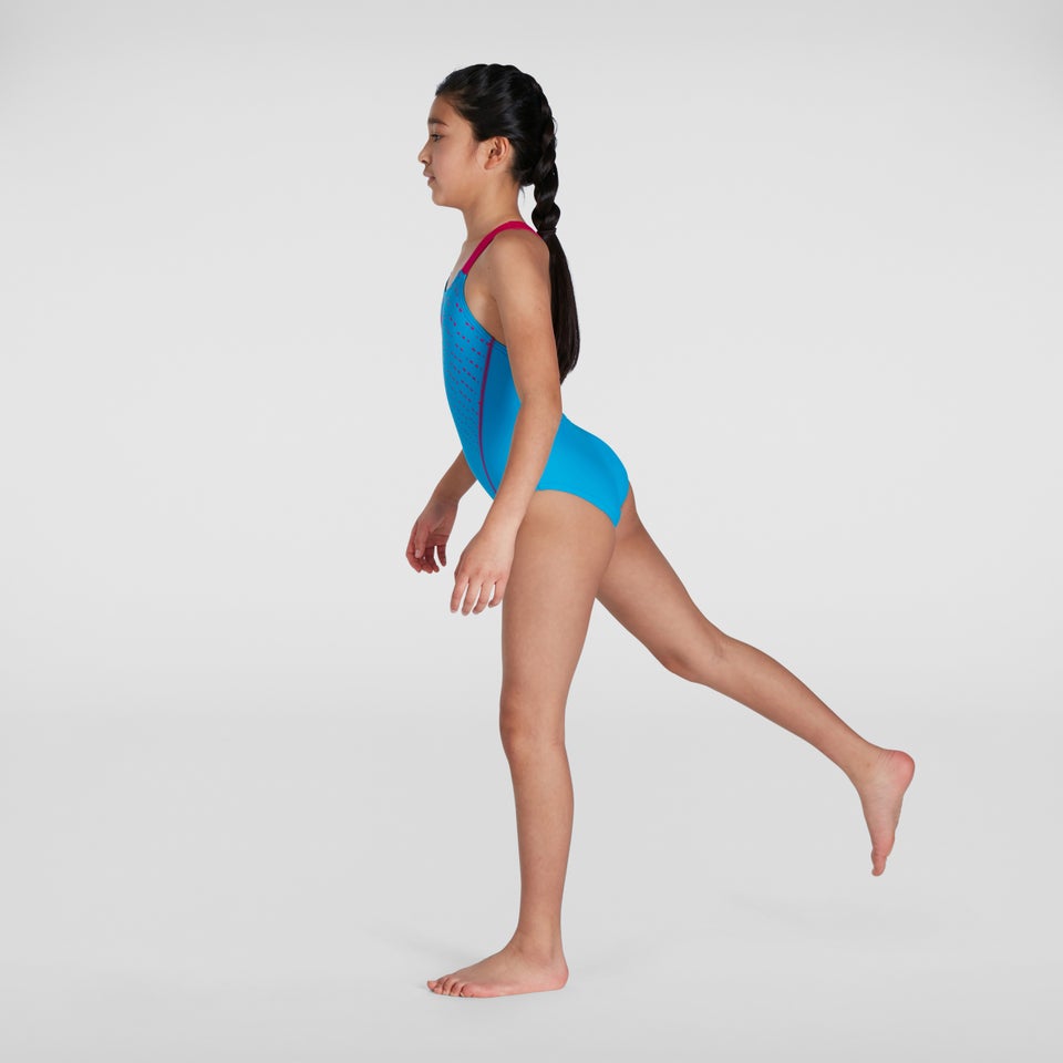 Maillot de bain Fille Medley Logo Medalist bleu/rose