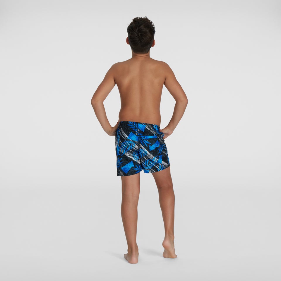 Short de bain Garçon Printed 33 cm noir/blanc