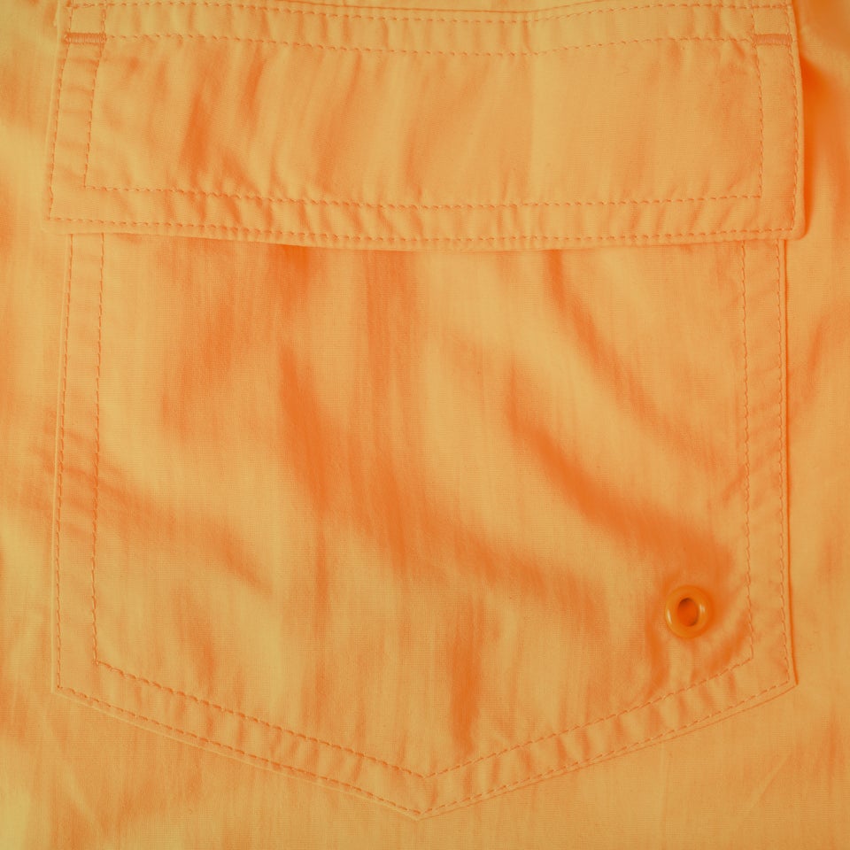 Men's Fitted Leisure 13" Swim Shorts Orange