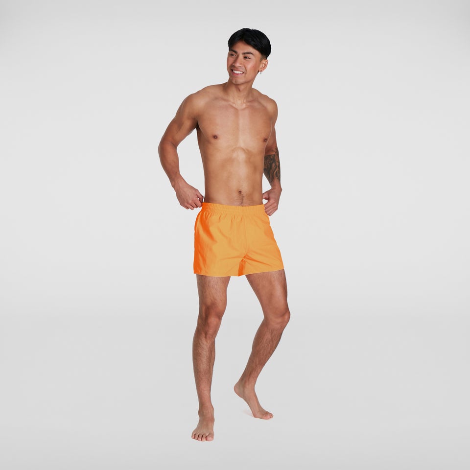 Men's Fitted Leisure 13" Swim Shorts Orange