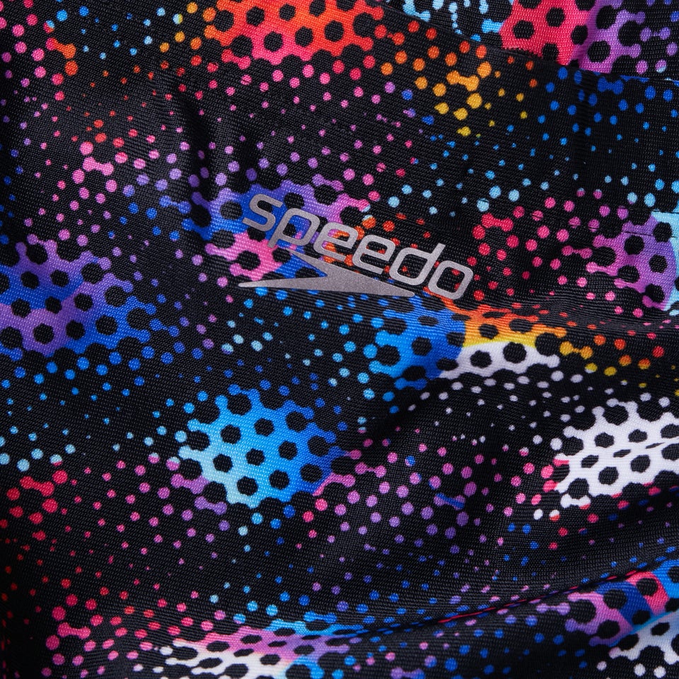 Kaleidoscope V 17 cm Trainings-Badehose Schwarz/Blau für Herren