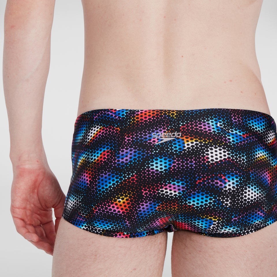 Kaleidoscope V 17 cm Trainings-Badehose Schwarz/Blau für Herren