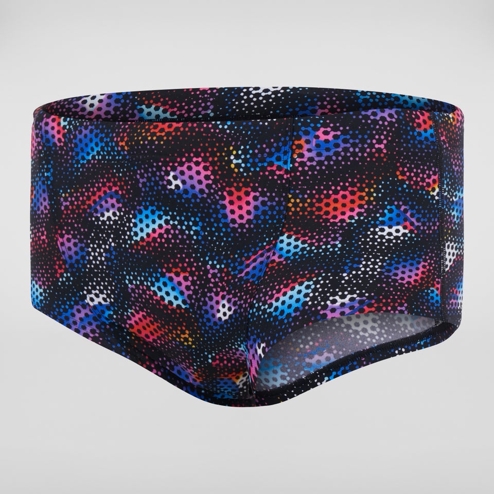 Kaleidoscope V 17 cm Trainings-Badehose Schwarz/Blau für Herren
