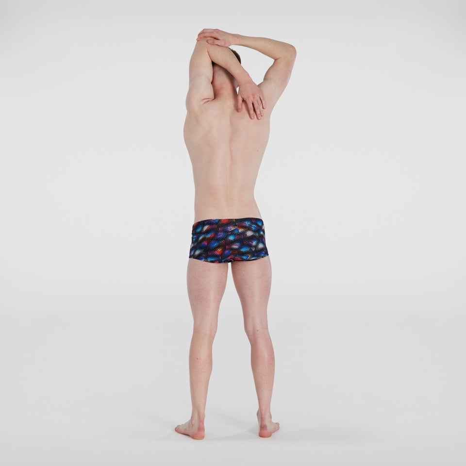 Kaleidoscope V 17 cm Trainings-Badehose Schwarz/Blau für Herren