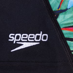 Bedruckte Shorts Schwarz/Pink für Damen