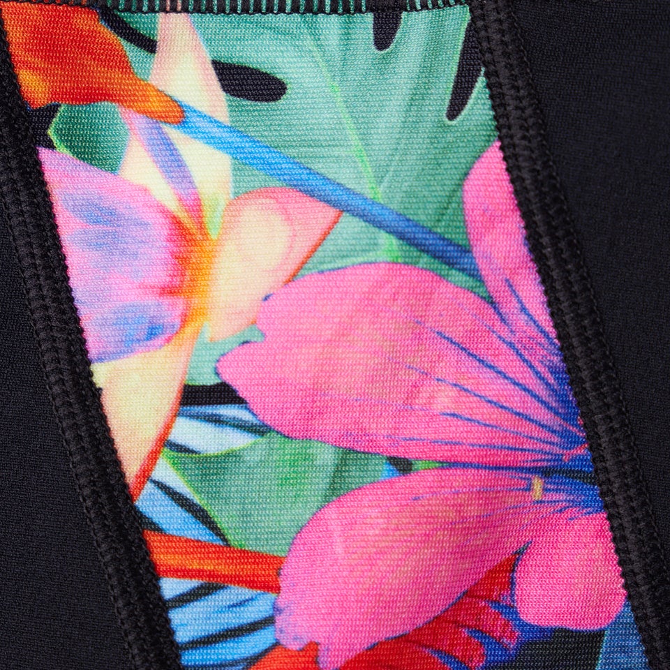 Short Femme Printed noir/rose