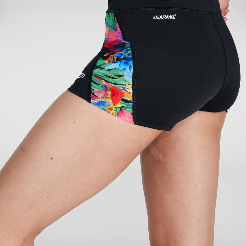 Short Femme Printed noir/rose