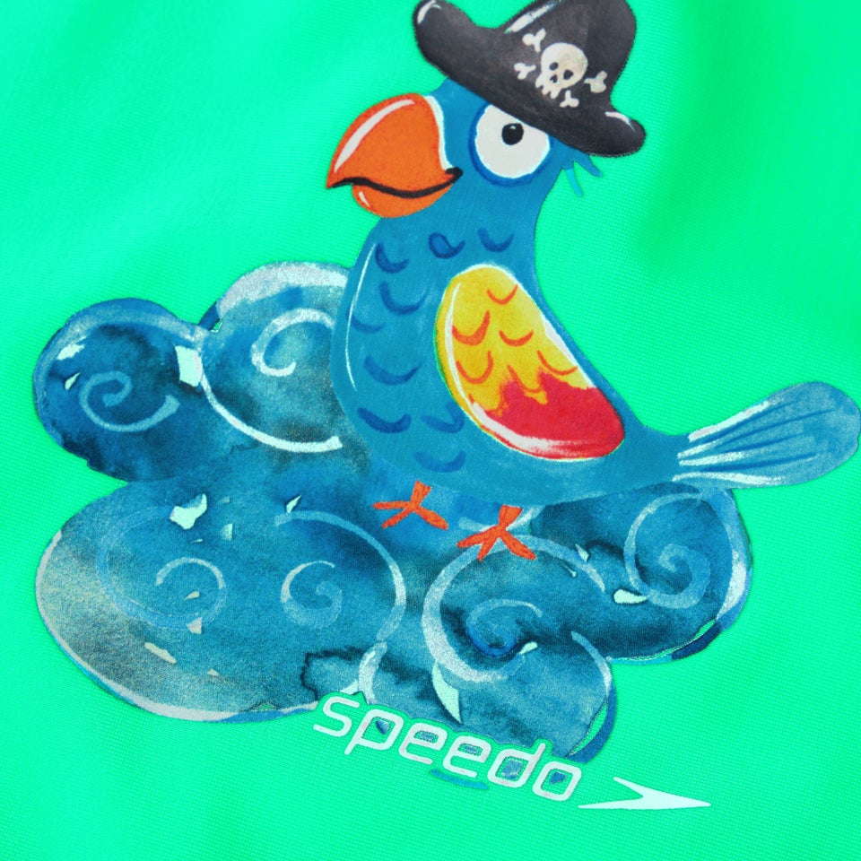 Infant Boys' Long Sleeved Printed Rash Top Green/Blue