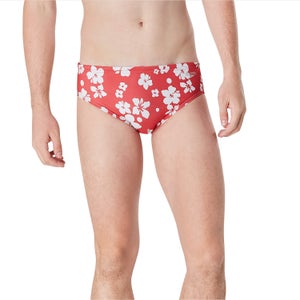 Men's Printed One Brief Red