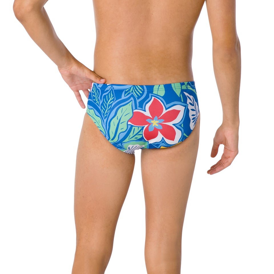 Men's Printed One Brief Blue