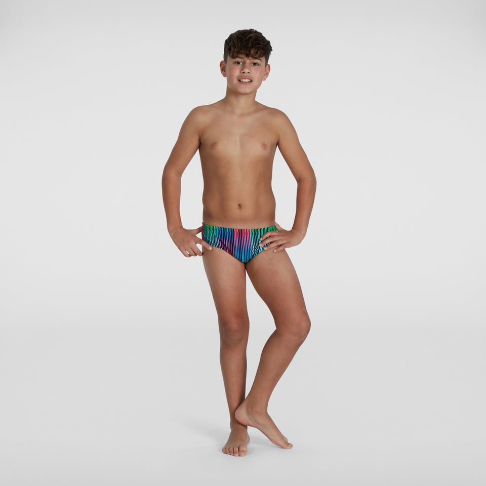 Boys HyperChromatic Allover 2.5" Brief Black/Yellow