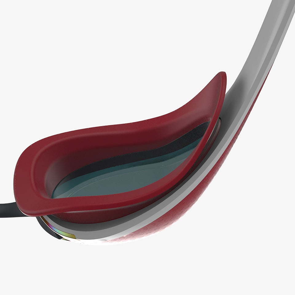 Lunettes de bain Adulte Fastskin Pure Focus Miroir blanc/rouge