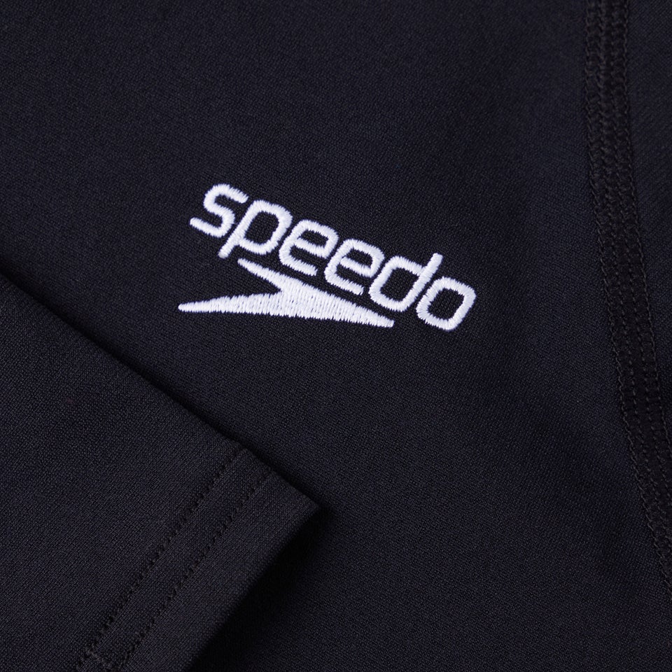 Bedrucktes langärmliges Rash Top Schwarz/Pink für Damen