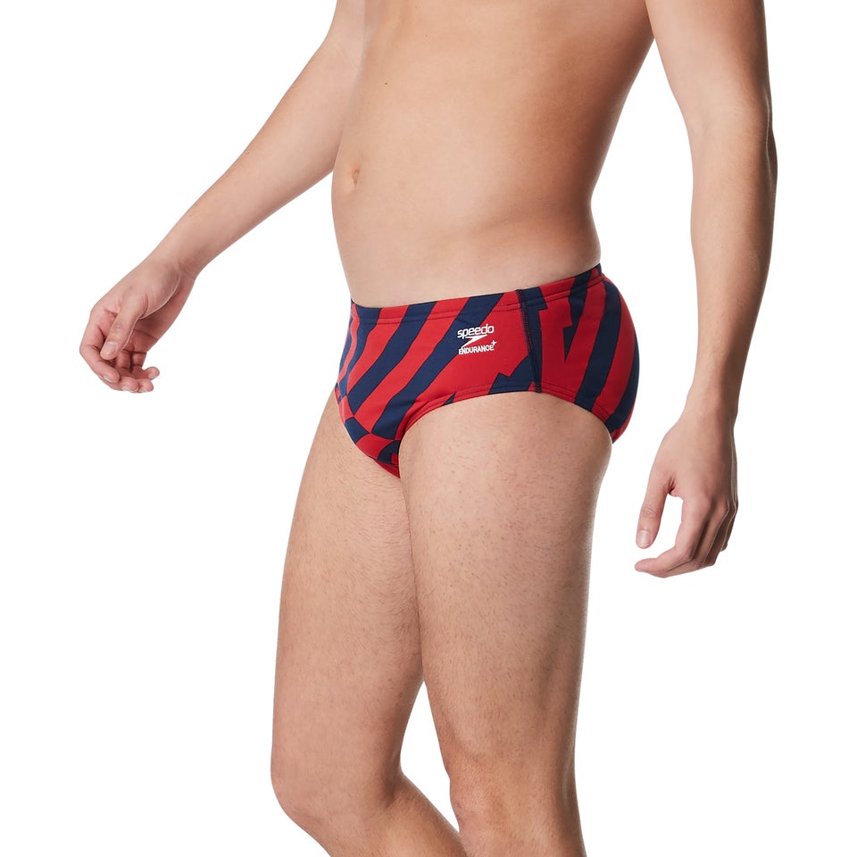 Men's Vortex Maze Brief Red