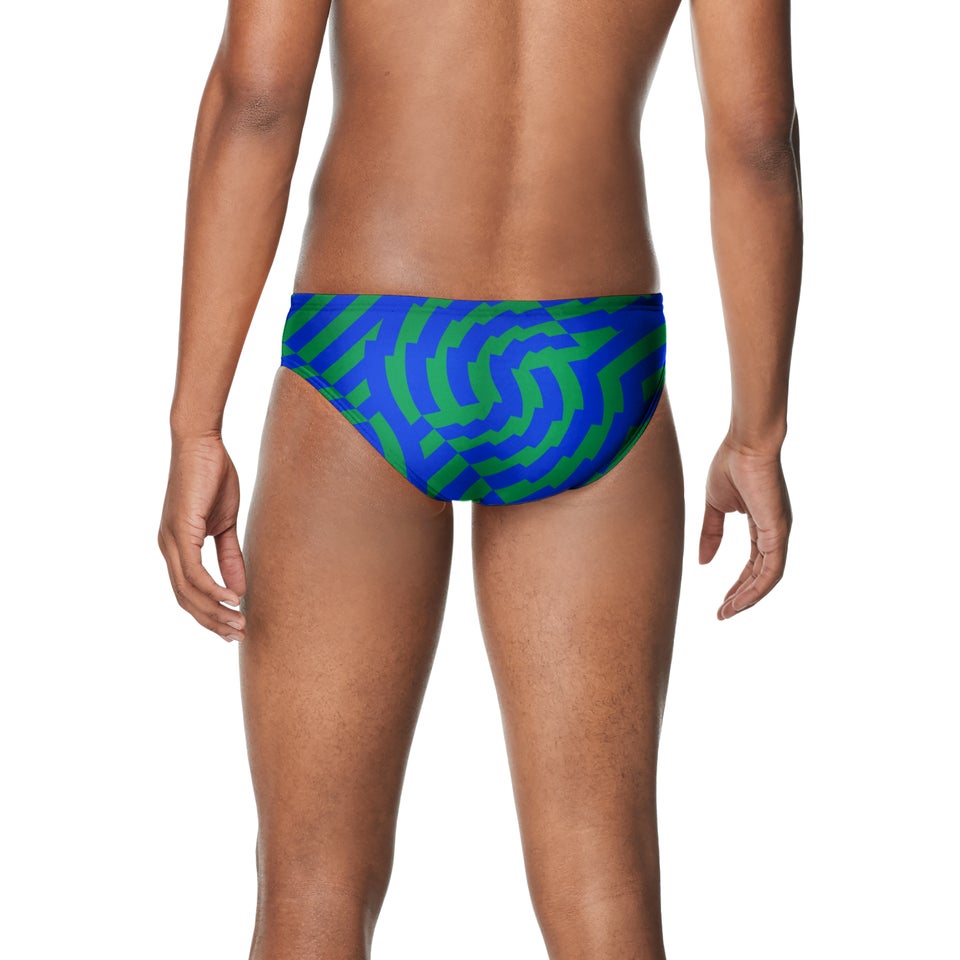 Men's Vortex Maze Brief Blue