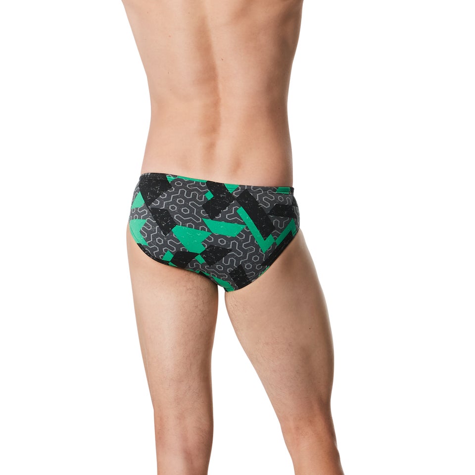 Men's Ruse Blocks Brief Green