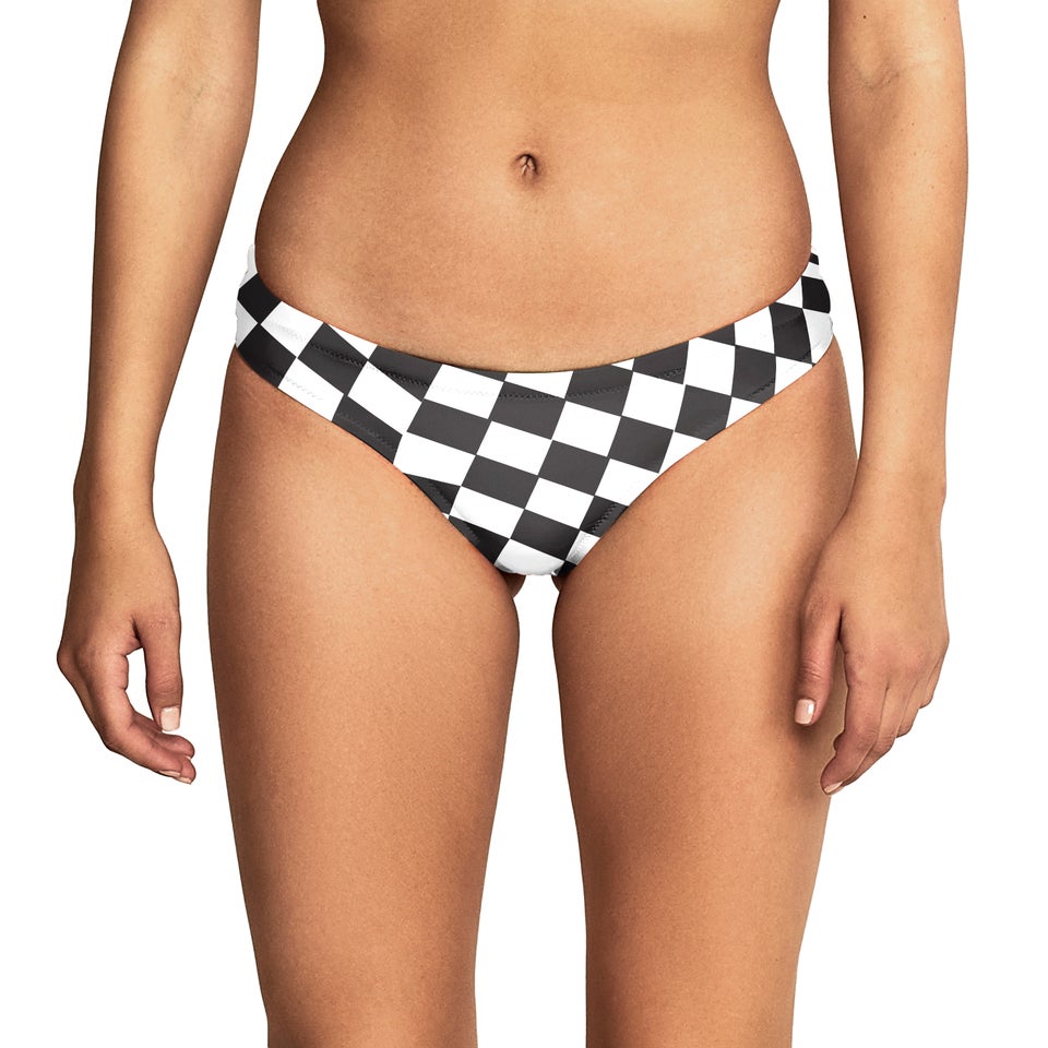 Women's Printed Cheeky Hipster Black
