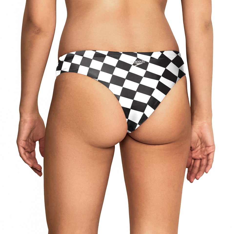 Women's Printed Cheeky Hipster Black