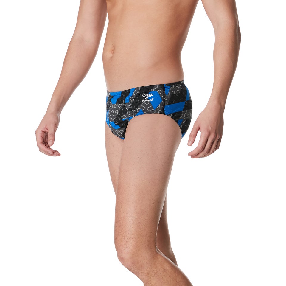 Men's Ruse Blocks Brief Blue