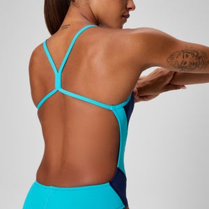 Women's Edge Splice One Back One Piece Navy/Blue