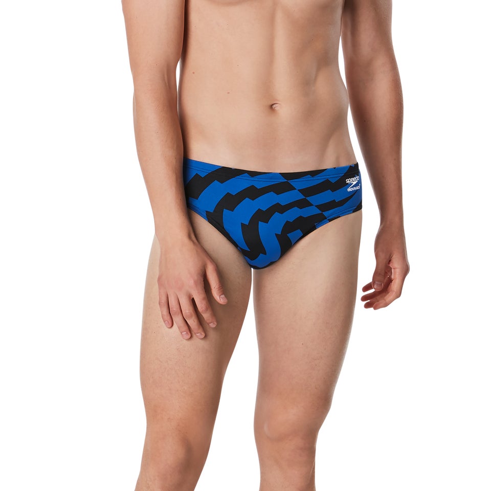 Men's Vortex Maze Brief Blue