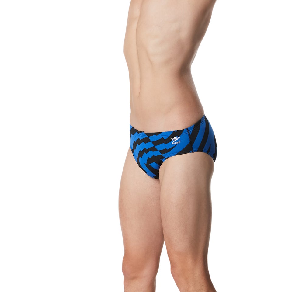 Men's Vortex Maze Brief Blue