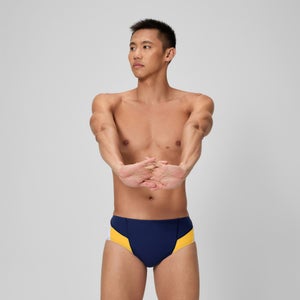 Men's Edge Splice Brief Navy/Gold