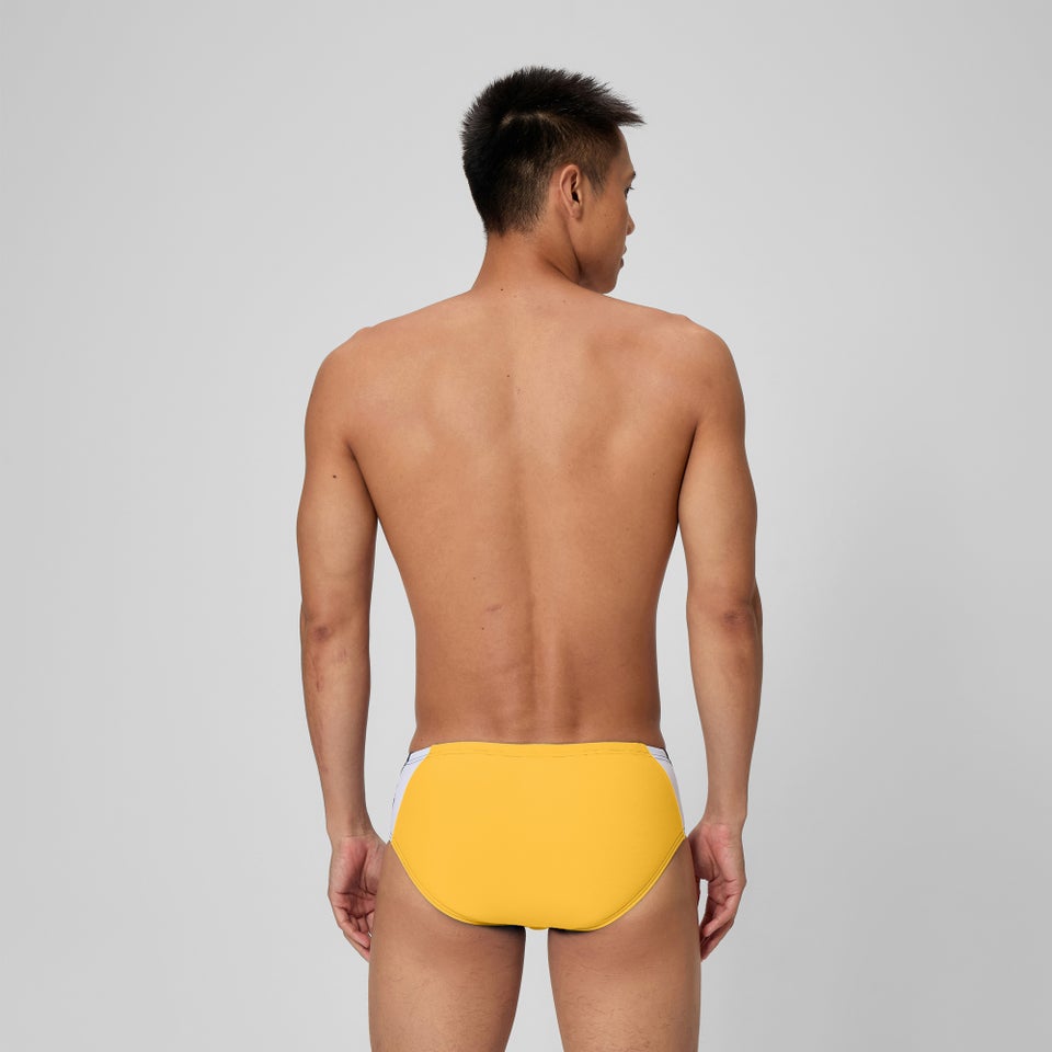 Men's Edge Splice Brief Navy/Gold