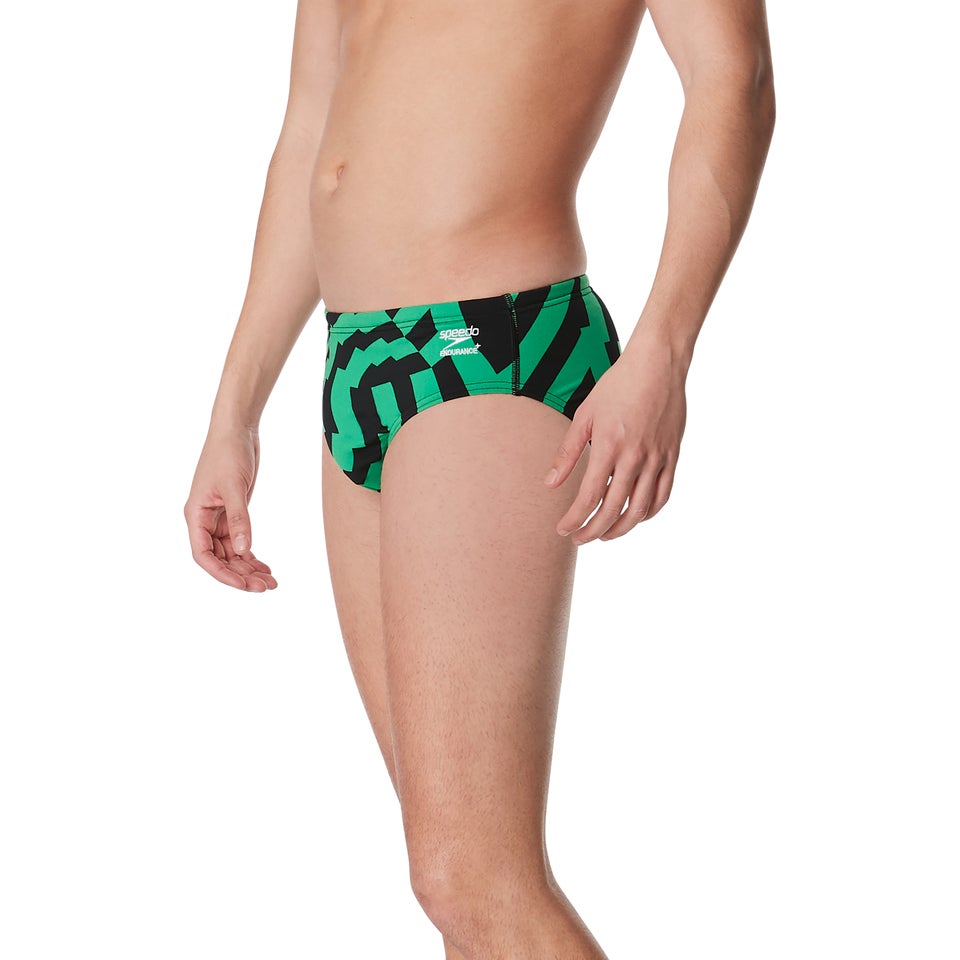 Men's Vortex Maze Brief Green