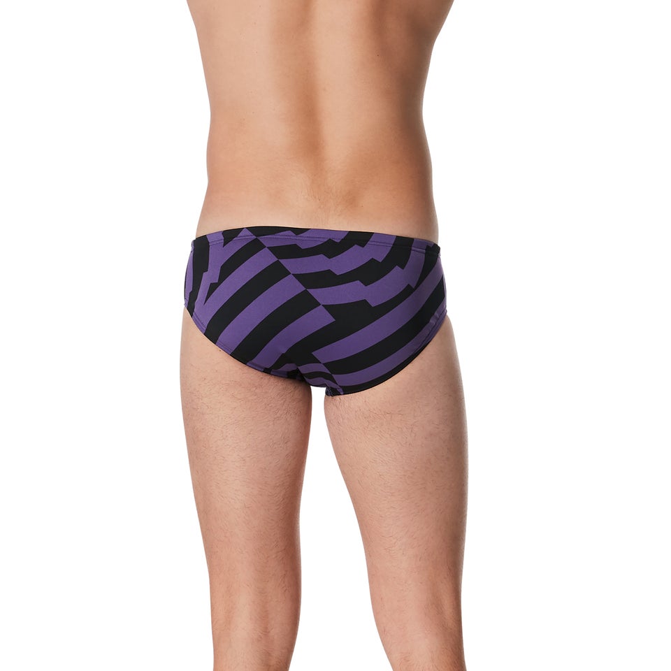 Men's Vortex Maze Brief Purple
